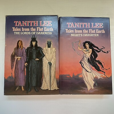 #ad VTG Tales from the Flat Earth Books BCE Set HC DJ Tanith Lee Lot Book Club 1978 $24.77