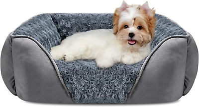#ad Dog Bed for Large Medium Small Dogs Puppy Rectangle Washable Orthopedic Soft $27.99