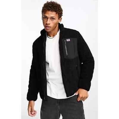 #ad Levi#x27;s sherpa jacket in black NWOT SMALL $416 $149.00