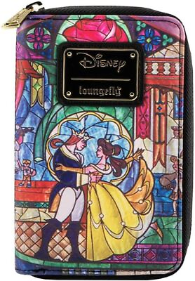 #ad Loungefly Disney Princess Castle Series Belle Faux Leather Wallet $55.00