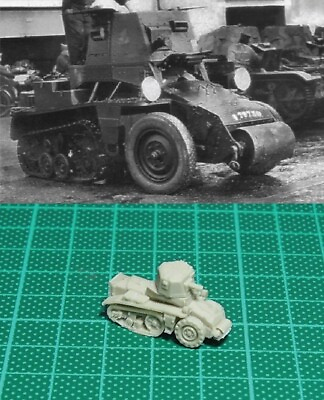 #ad 1 144 WWII French AMR P 28 Armored Car Resin Kit $3.60