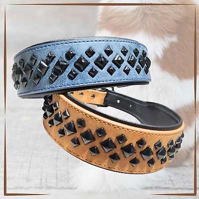 #ad Dog Collar Studded Dog Collar for Big Dogs Leather Padded Collar $18.99