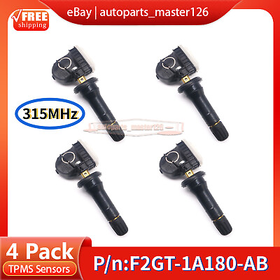 #ad 4x Tire Pressure Sensor TPMS F2GT 1A180 AB FOR 2015 2020 Ford F 150 Edge Mustang $22.89