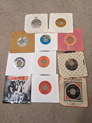#ad Lot Of 11 Country 45 RPMs Georgia Satellites Patsy Cline Norma Jean Haggard $14.99
