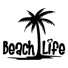 #ad Beach Life Vinyl Decal Car Window Laptop Sticker $8.51