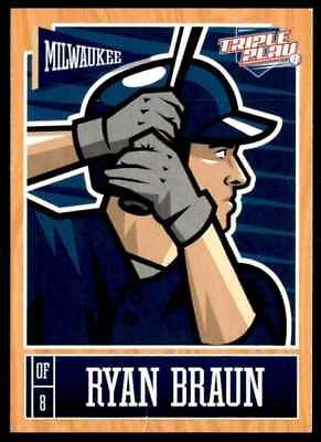 #ad 2013 Panini Triple Play Ryan Braun Milwaukee Brewers #47 $1.17