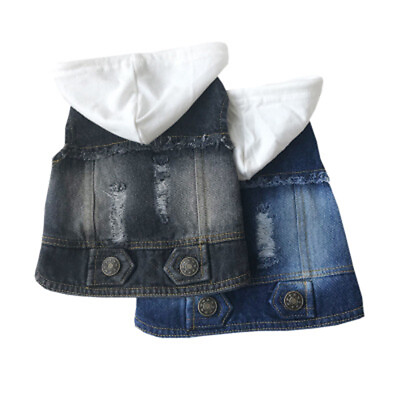 Jeans Denim Jacket for Dog Small Pets Dogs Luxury Clothes $17.99