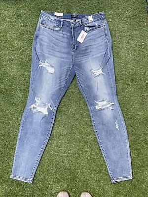 #ad Judy Blue The Courtney Long Skinny Jeans High Waist 22w $28.00