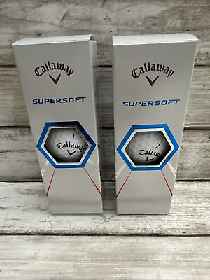 #ad Callaway Supersoft Golf Balls Lot of 2 Total 6 Balls Super Long Straight NEW $19.95