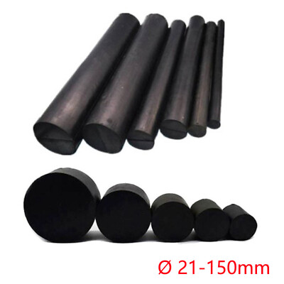 #ad Dia 21 150mm Black Solid Natural Rubber Round Rods Rod Materials 40mm 500mm long $208.93
