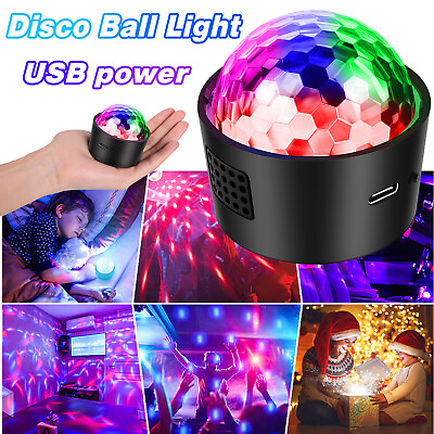 #ad Mini Magic Ball Light Disco Lights Sound Activated Multicolor Battery Operated $6.59
