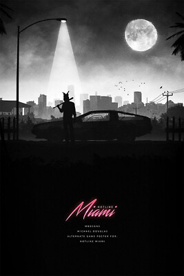 #ad Hotline Miami Action Single Player Game Print Wall Art Home Decor POSTER 20x30 $23.99