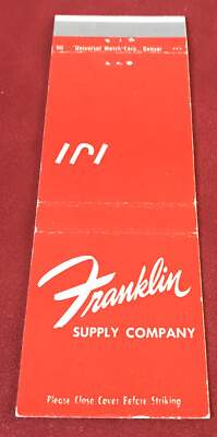 #ad Matchbook Cover Franklin Supply Company IJI $3.49