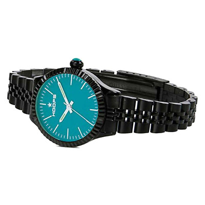 #ad Womens Wristwatch Hoops LUXURY NOIR 2560LAB 05 Stainless Steel Water green $63.24