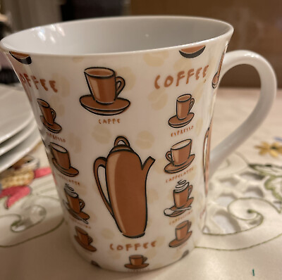 #ad KONITZ FOX COFFEE MUG GERMANY MUG. Art Deco Print Mug B117 $19.00