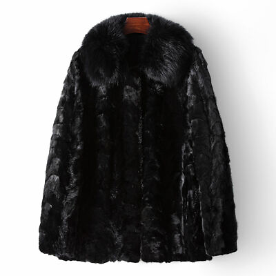 #ad Winter Fox Fur Collar Mink Fur Coat New Women#x27;s Fur Jackets Overcoats Thicken $300.28
