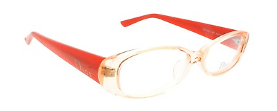 #ad New Authentic Christian Dior CD 7033J 050 Japan Orange Transparent Eyeglasses $218.00