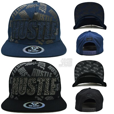 #ad HUSTLE Baseball cap TL New Leader Hustle 100% Cotton Snapback Era Hat Cap $18.99