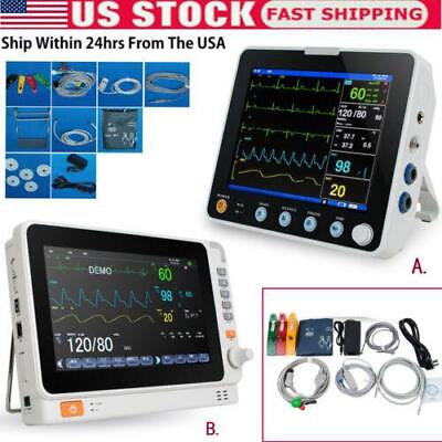 #ad Portable Medical Patient Monitor Vital Sign ICU ECG NIBP RESP TEMP SPO2 PR HR US $459.00