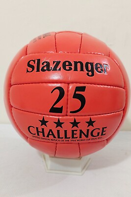 #ad Slazenger 25 Challenge Match Ball Classic Leather Soccer Ball WC 1966 $37.99