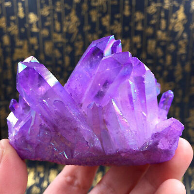 #ad 100g Amethyst Purple Crystal Quartz Cluster Gem Stone Healing Specimen Mineral $12.98