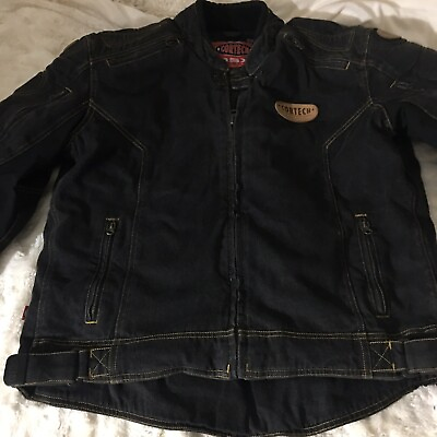 #ad Cortech Rider Blues DSX Motorcycle Armored Jean Riding Jacket Men XLarge Sz46 $170.99