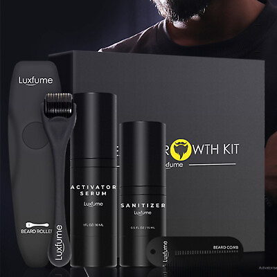 #ad 4X Adult Beard Growth Kit For Men Promote Hair Beard Growth Kit Set NEW $35.99