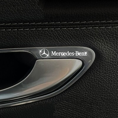 #ad 5Pcs For Mercedes Benz Logo Badge Decal Car Emblem Car Interior Sticker $9.88