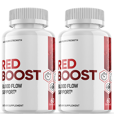 #ad 2 Pack Red Boost Red Boost Blood Flow Support Pills for Men 120 Capsules $27.22