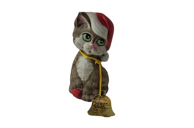 #ad Vintage Jasco Critter Christmas Kitten Bell $5.00