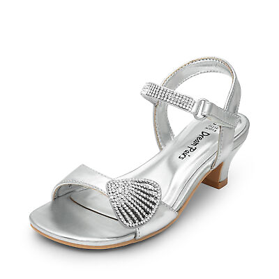 #ad Girls Little Kids Sandals Ankle Strap Low Heel Wedding Party Dress Shoes Pumps $21.95