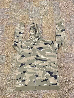#ad Nike Sportswear Club Fleece Mens Large Camouflage Activewear Pullover Hoodie $21.59