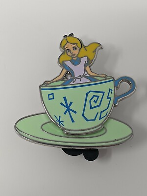 #ad Alice In Wonderland Teacups AP Passholder Quarterly Series LE Disney Pin $24.99