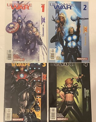 #ad Marvel Comics Ultimate War #1 #4 Set Marvel Ultimate Universe X Men Avengers $16.00