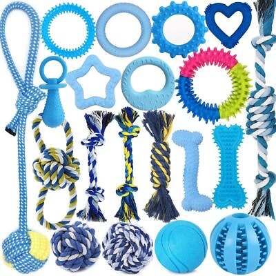 #ad 20 Pack Puppy Chew Toys Dog Teething Toys for Puppies New Puppy Toys Teeth... $31.13
