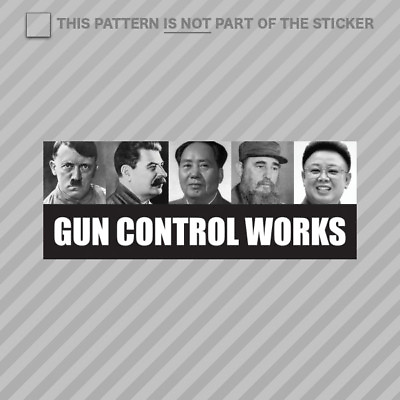 #ad Gun Control Works Sticker Self Adhesive Vinyl 2A molon labe gun rights $3.99
