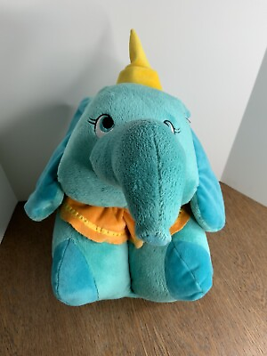 #ad Disney Dumbo The Elephant Aqua Blue Large Pillow Pet Pets Plush $15.90
