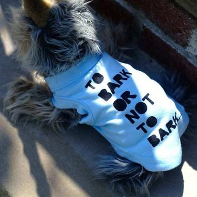 Designer Dog T Shirt Customized Quotes Shakespeare in NY Pet Clothing $13.50