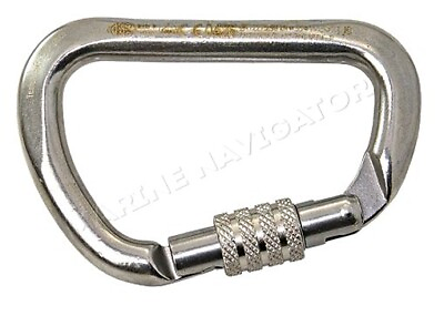 #ad KONG Stainless Steel Carabiner Carbine Snap Hook Screw Lock AISI316 $31.52