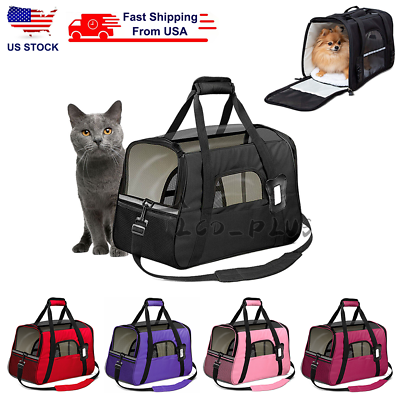 #ad Pet Dog Cat Carrier Bag Soft Sided Comfort Travel Tote Case Airline Approved US $21.55