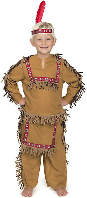 Native American Indian Boy Costume with Feather headband $24.99