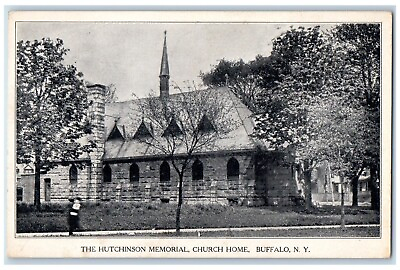 #ad c1910#x27;s The Hutchinson Memorial Church Home Buffalo New York NY Postcard $14.98