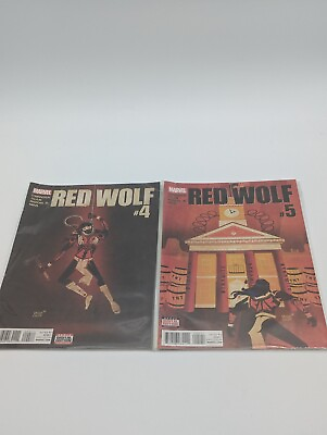 #ad Red Wolf #4 And #5 Jeffrey Veregge Cover Nathan Edmondson Marvel Comics 2016 $9.99