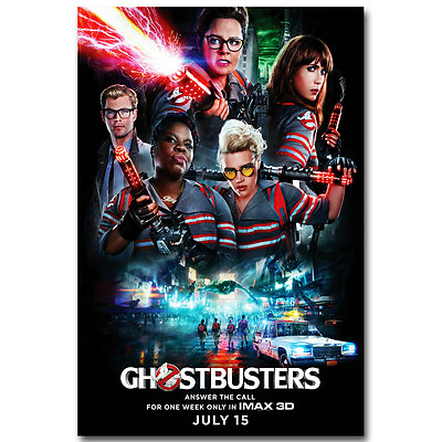 #ad Ghostbusters 2016 New Movie Art Silk Poster 12x18 24x36 inch $4.74