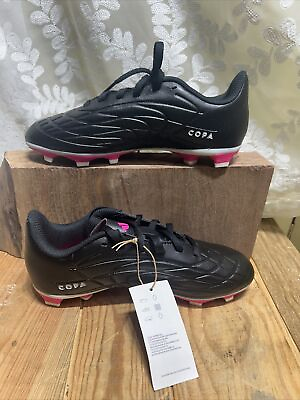 #ad #ad Adidas Kids Soccer Cleats Copa Pure 4 FxG J Black And Pink Size US 2.5 $29.99