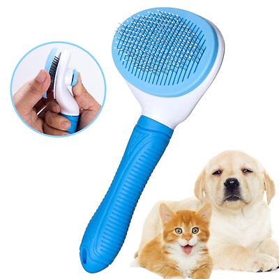 #ad Self Cleaning Slicker Brush Cat and Dog Brush Indoor Cat and Dog Grooming S... $11.87