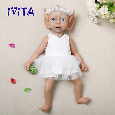 #ad 15#x27;#x27; Full Silicone Reborn Baby Girl Cute Newborn Fairy Dolls Toy 1300g Xmas Gift $69.30