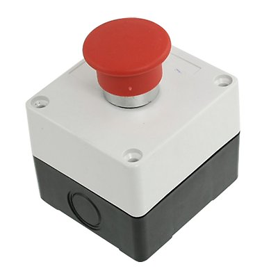 #ad AC 240V 3A Red Mushroom NC Momentary Push Button Switch Station $5.98