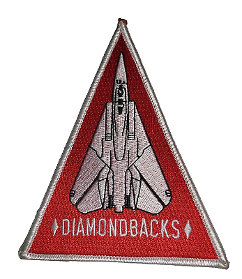 #ad US Air Force F 14 Tomcat Diamondbacks Triangle Patch $10.00
