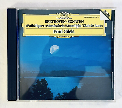#ad Beethoven: Sonaten Pathétique Mondschein Clair de lune CD Emil Gilels C $10.95